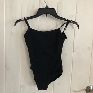 Cotton black leotard
